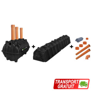 pachet fosa 1100L si sistem percolare si transport gratuit