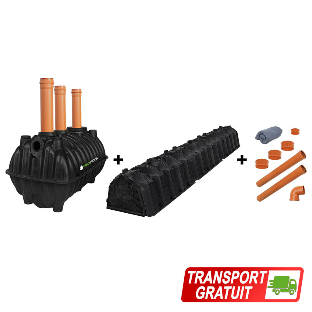 pachet fosa 1600L si sistem percolare si transport gratuit