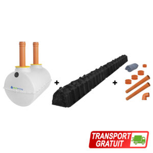 pachet fosa 2000L si sistem percolare si transport gratuit