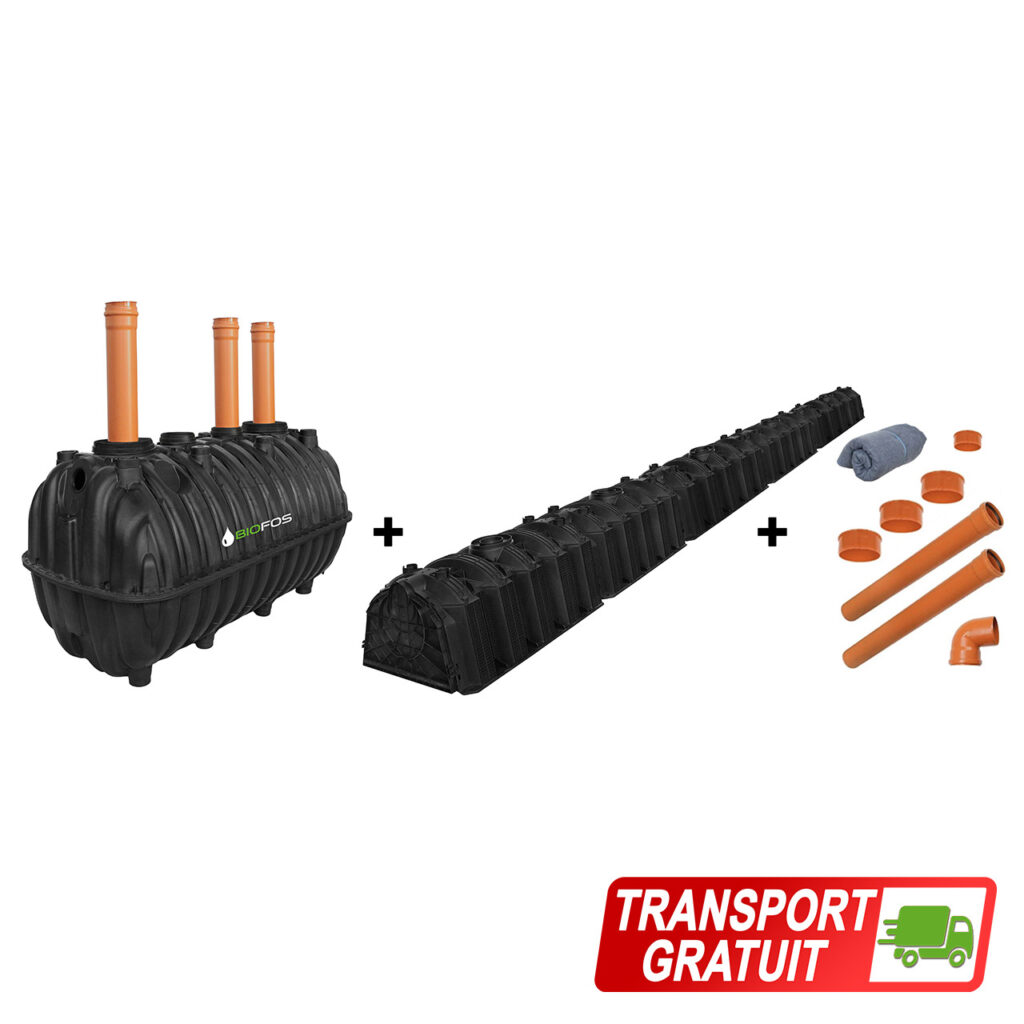 pachet fosa 2200L si sistem percolare si transport gratuit