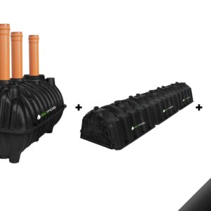 Fosă septică 1600L, kit percolaj, SEPT-X 1L si transport inclus