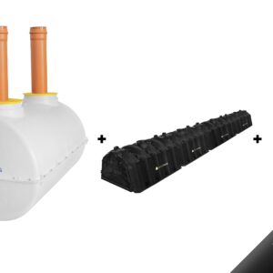 Fosă septică 2000L, kit percolaj, SEPT-X 1L si transport inclus