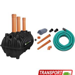 Fosă septică 1600L cu kit de instalare & drenaj si transport GRATUIT