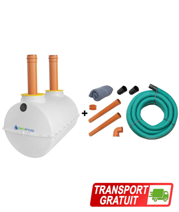 fosa septica 2000L de la BioFos cu kit drenaj premium si transport gratuit