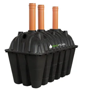 Fosă septică 2500L cu kit de instalare & drenaj și transport inclus