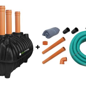 Fosă septică 1600L cu kit de instalare & drenaj si transport inclus