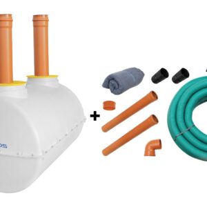 Fosă septică 2000L cu kit de instalare & drenaj si transport inclus