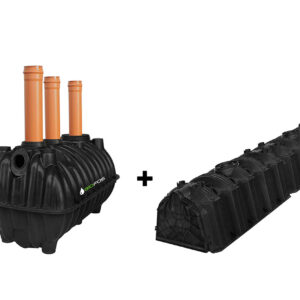 fosa septica BioFos de 1100L pentru 1-2 persoane cu tunel de percolare