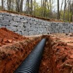 cadru indeaproape kit drenaj pentru fosa