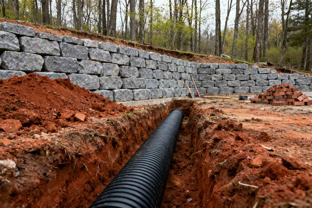 cadru indeaproape kit drenaj pentru fosa