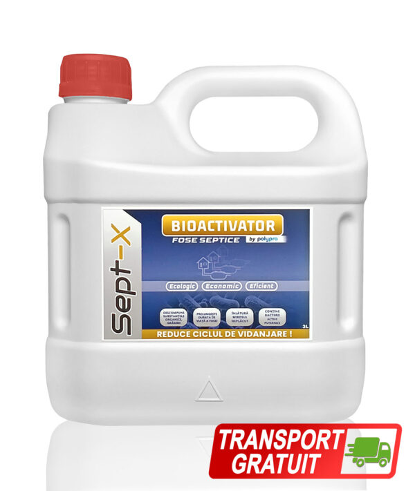 sept-X-3L bioactivator fosa septica SEPT-X de 3L cu transport gratuit