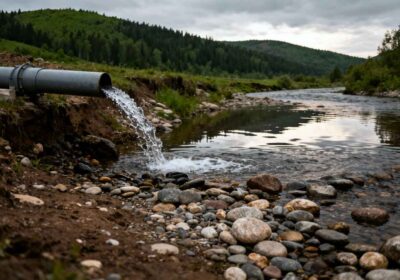 teava deversare apa in rau pentru teren denivelat fosa septica
